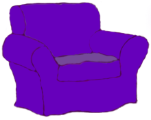 the famous purple chair